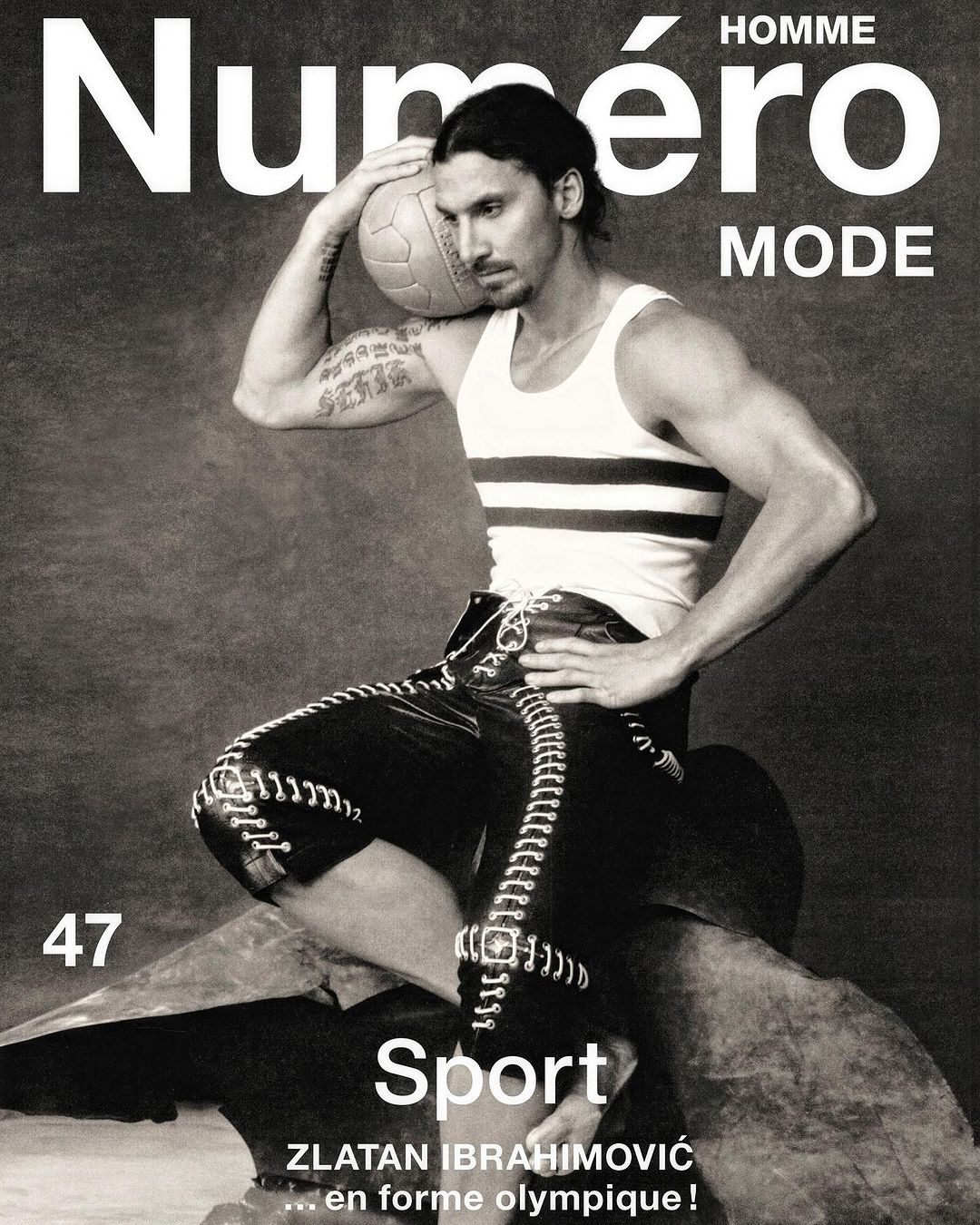 Soccer legend Zlatan Ibrahimović is the star of Numéro Homme's Spring-Summer 2024 issue, bringing his iconic charisma and style to the fashion world.